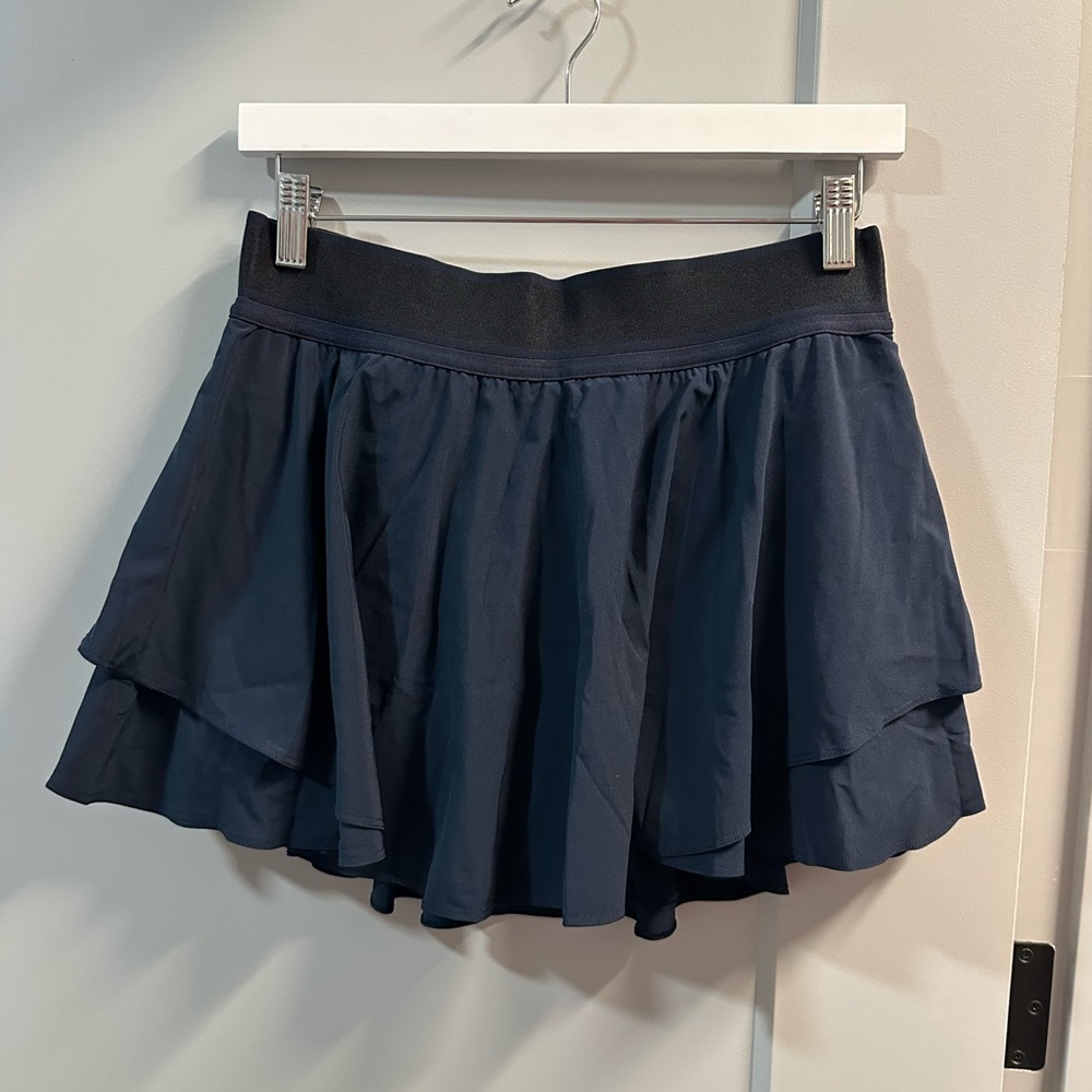 lululemon athletica navy layered mini skirt